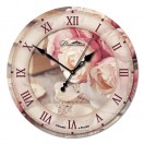 Настенные часы из стекла Династия 01-028 "Розы"