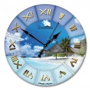 Настенные часы из стекла Династия 01-019 "Море"