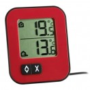TFA 30.1043.05 Термометр электронный "Moxx", красный